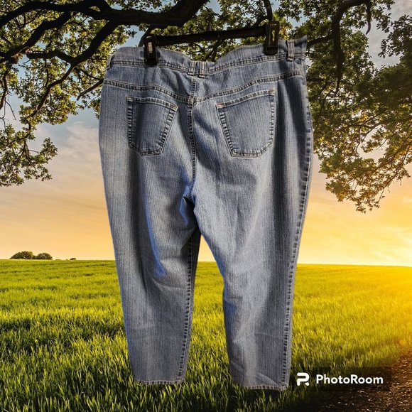 Gloria Vanderbilt Amanda Jeans Size 18 Light Wash Preowned In Good Condition - Picture 2 of 6